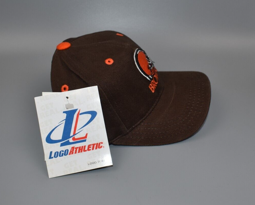 Cleveland Browns Logo Athletic NFL Vintage 90's Twill Snapback Cap Hat –  thecapwizard