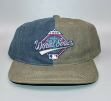 Load image into Gallery viewer, Vintage 1996 MLB World Series Logo Twins Enterprise Strapback Cap Hat - NWT
