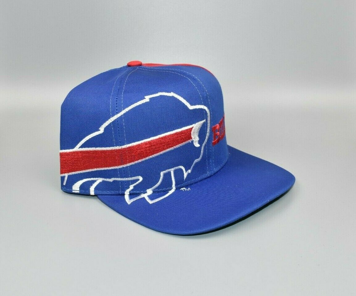Buffalo Bills Vintage 90's Eastport Big Side Logo Snapback Cap Hat - NWT