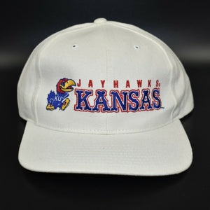 Kansas Jayhawks Vintage 90's Twins Enterprise Adjustable Strapback Cap Hat - NWT