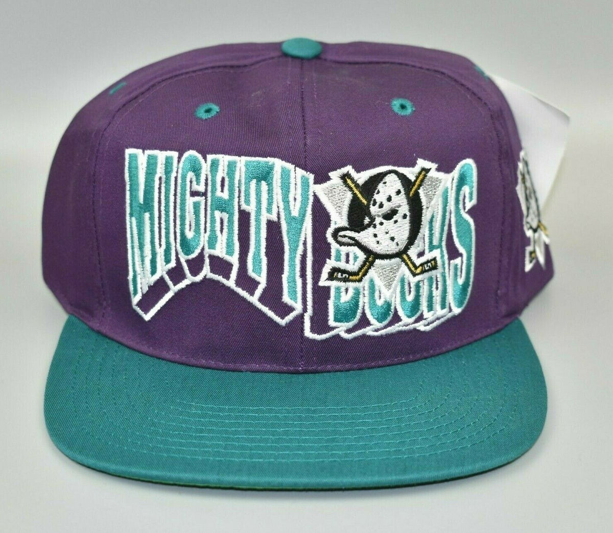 Anaheim Mighty Ducks Vintage Logo 7 Spell Out Snapback Cap Hat - NWT –  thecapwizard