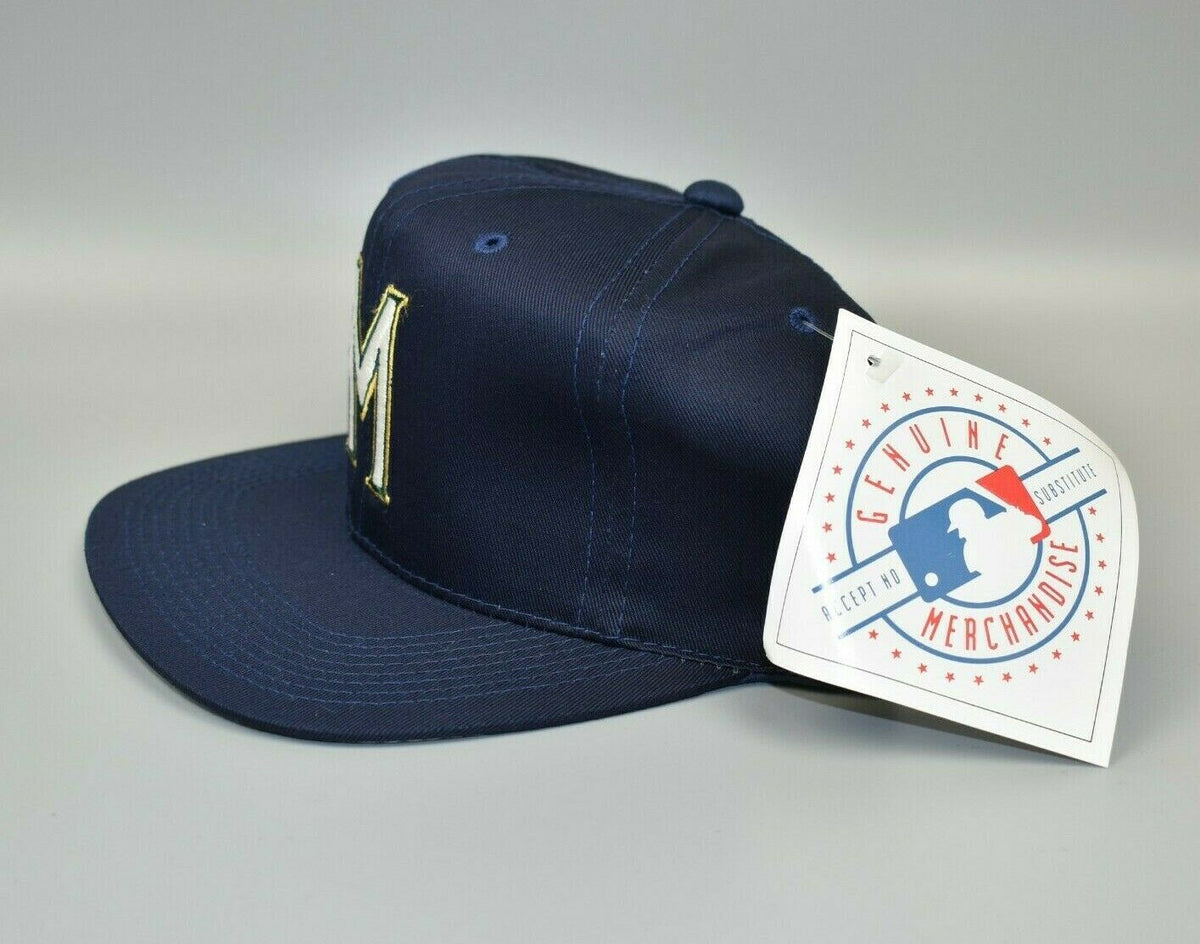 Milwaukee Brewers, Accessories, Vintage Milwaukee Brewers Snap Back Hat  Supercap
