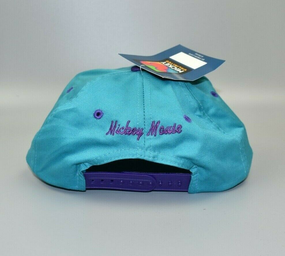 Mickey Mouse Unlimited Disney Drew Pearson Teal/Purple Snapback Cap Ha –  thecapwizard