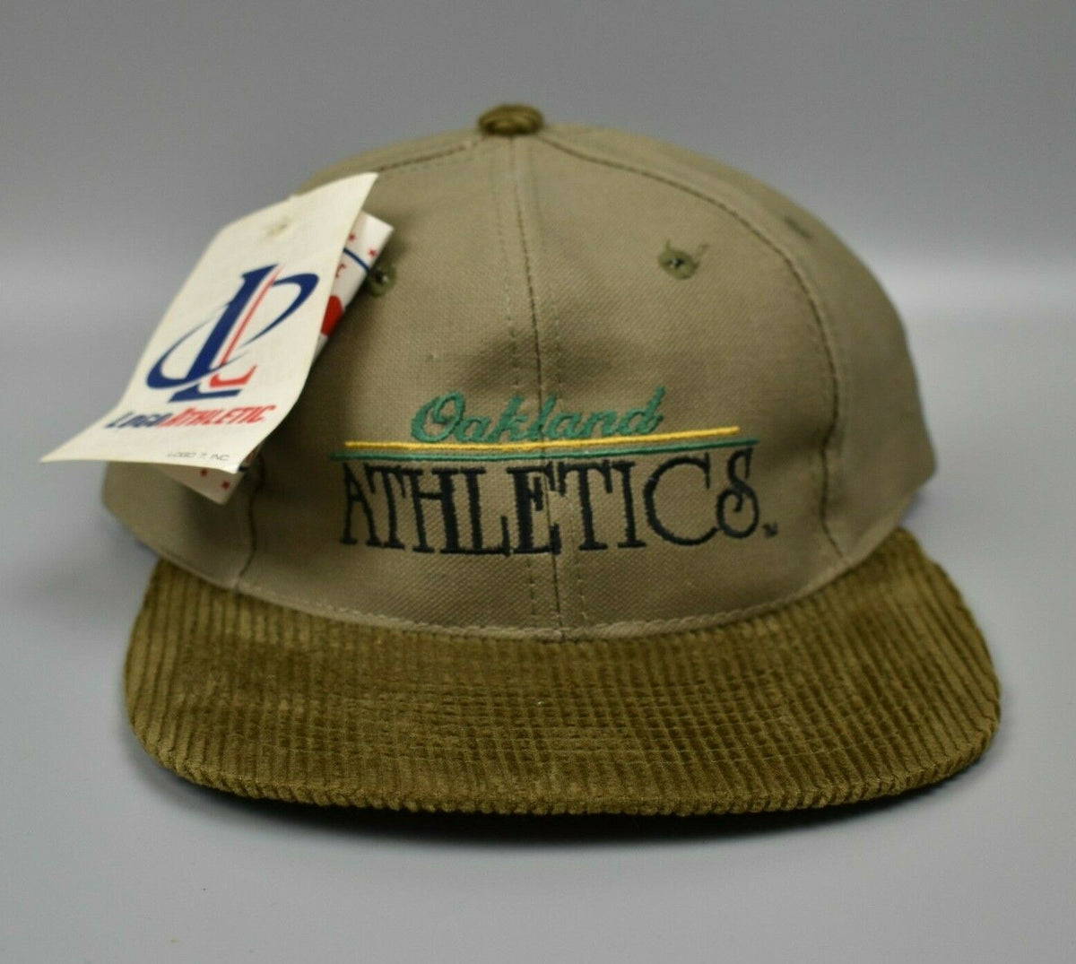 Oakland Athletics MLB Logo Athletic Vintage 90's Corduroy Brim Strapba –  thecapwizard