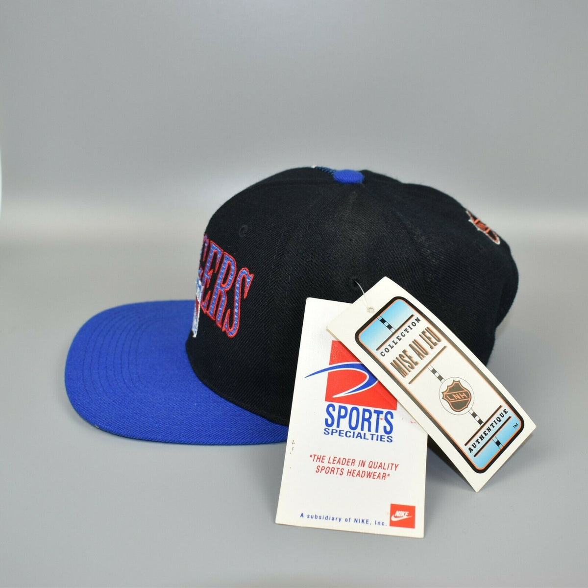 New York Rangers Sports Specialties Laser Shadow Vintage 90's Snapback  Cap Hat