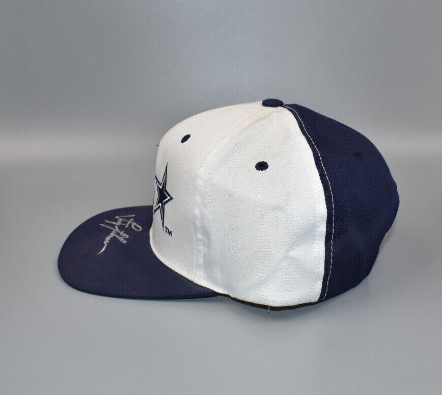Dallas Cowboys Troy Aikman Embroidered Signature Brim Vintage Snapback –  thecapwizard