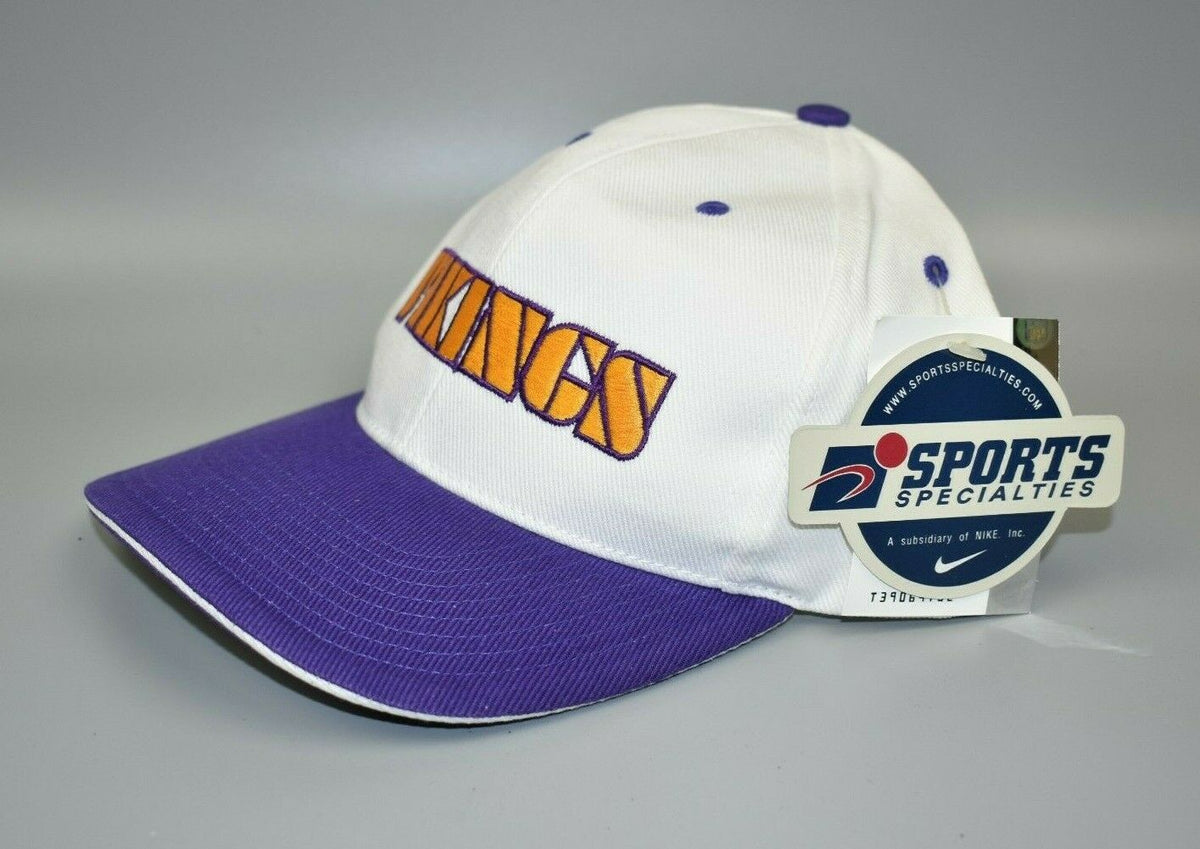 Vintage 90s Minnesota Vikings Stripe Snapback NFL Hat -   in