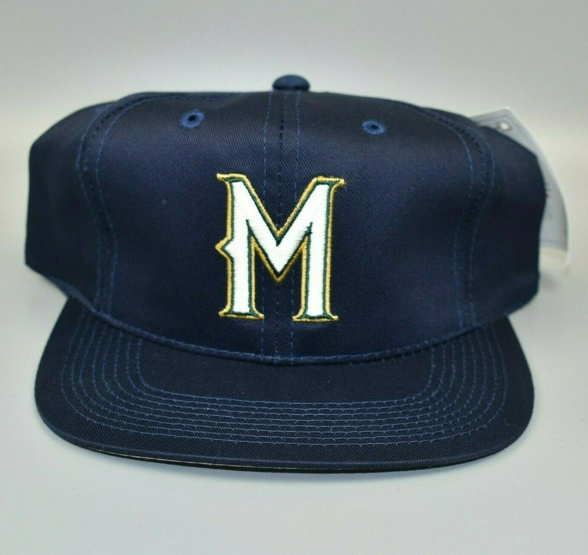 Vintage Milwaukee Brewers 90s New Era Pro Model Snapback Hat MLB Back Hit -  Rare