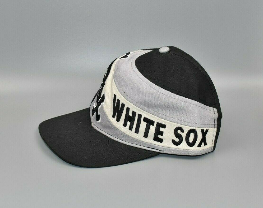 Vintage 90s Chicago White Sox Starter Logo Snapback Hat 100% Wool w/Comiskey