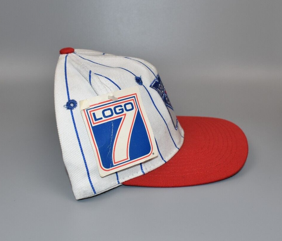 New York Rangers Vintage Logo 7 Pinstripe Wool Snapback Cap Hat