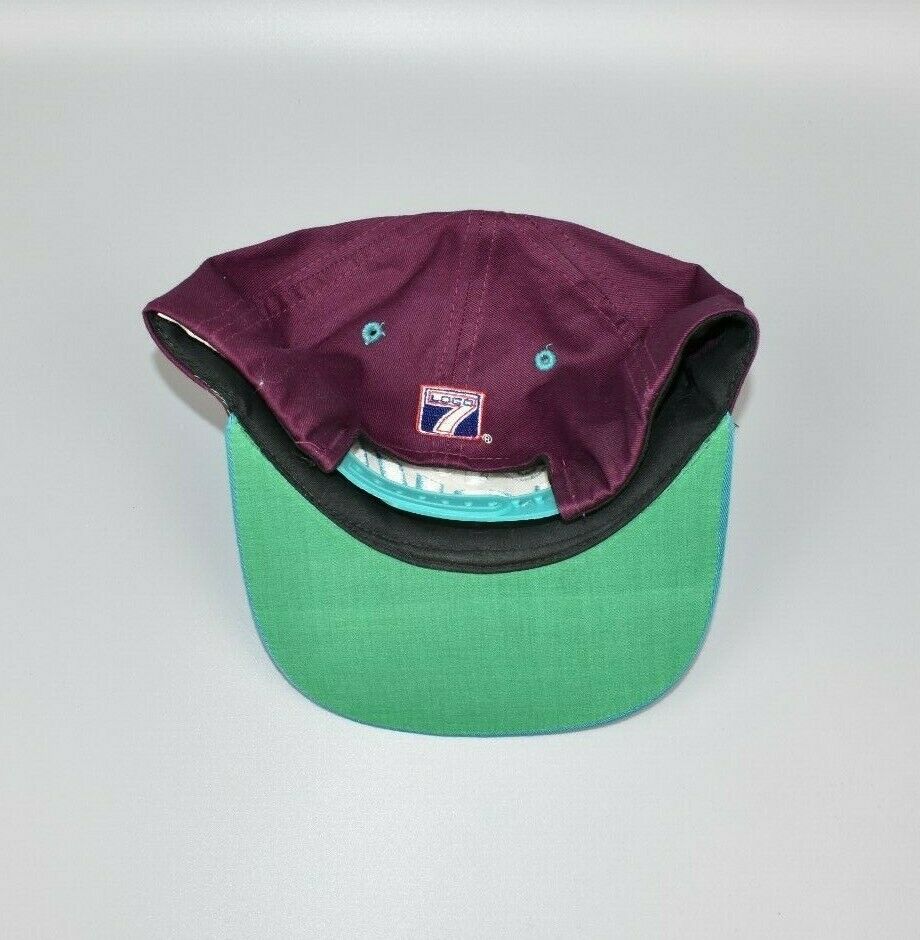 90s Anaheim Mighty Ducks Spellout Wrap Snapback Hat Cap Logo 7
