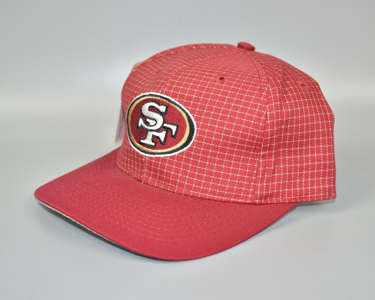 SAN FRANCISCO 49ers VINTAGE 90s LOGO ATHLETIC GRID NFL STRAPBACK HAT – The  Felt Fanatic