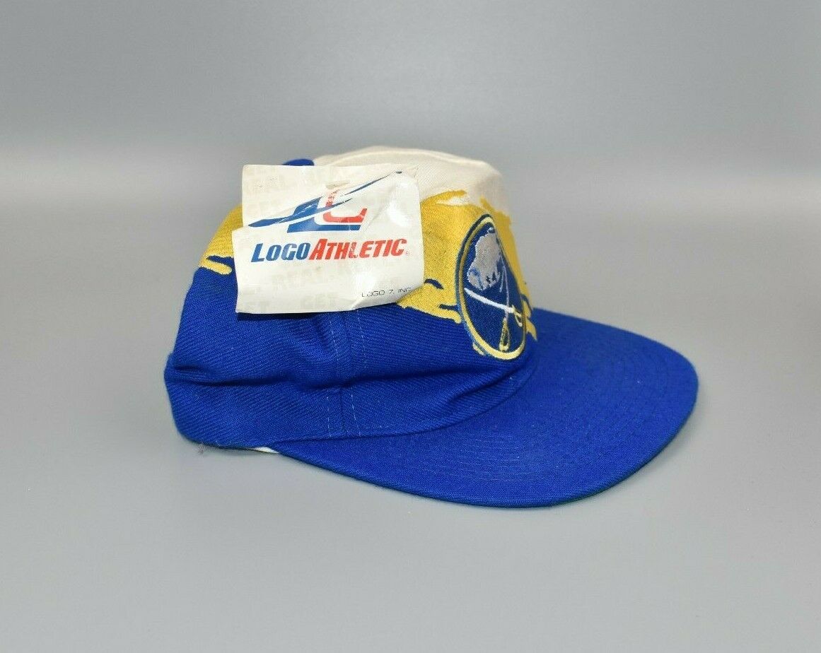 Buffalo Sabres Vintage 90's Logo Athletic Splash Snapback Cap Hat