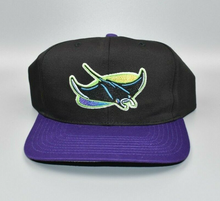 Load image into Gallery viewer, Tampa Bay Devil Rays Vintage Twins Enterprise Twill Snapback Cap Hat - NWT
