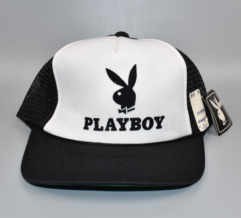 Playboy Bunny Vintage Trucker Snapback Cap Hat - NWT