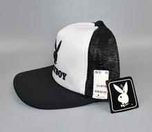 Load image into Gallery viewer, Playboy Bunny Vintage Trucker Snapback Cap Hat - NWT
