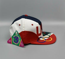 Load image into Gallery viewer, Vintage 1996 USA Olympics Big Logo Starter Snapback Cap Hat - NWT
