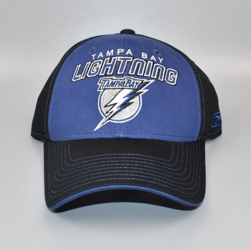 Vintage Tampa Bay Lightning Hat Pro Player 1999 90s Hockey Cap Retro O/S  Black