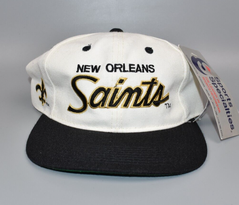 New Orleans Saints Vintage Sports Specialties Script Wool Snapback Cap –  thecapwizard
