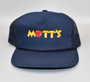 Mott's Apple Juice Vintage Yupoong Trucker Snapback Cap Hat