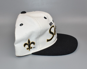 New Orleans Saints Vintage Sports Specialties Script Wool Snapback Cap Hat - NWT