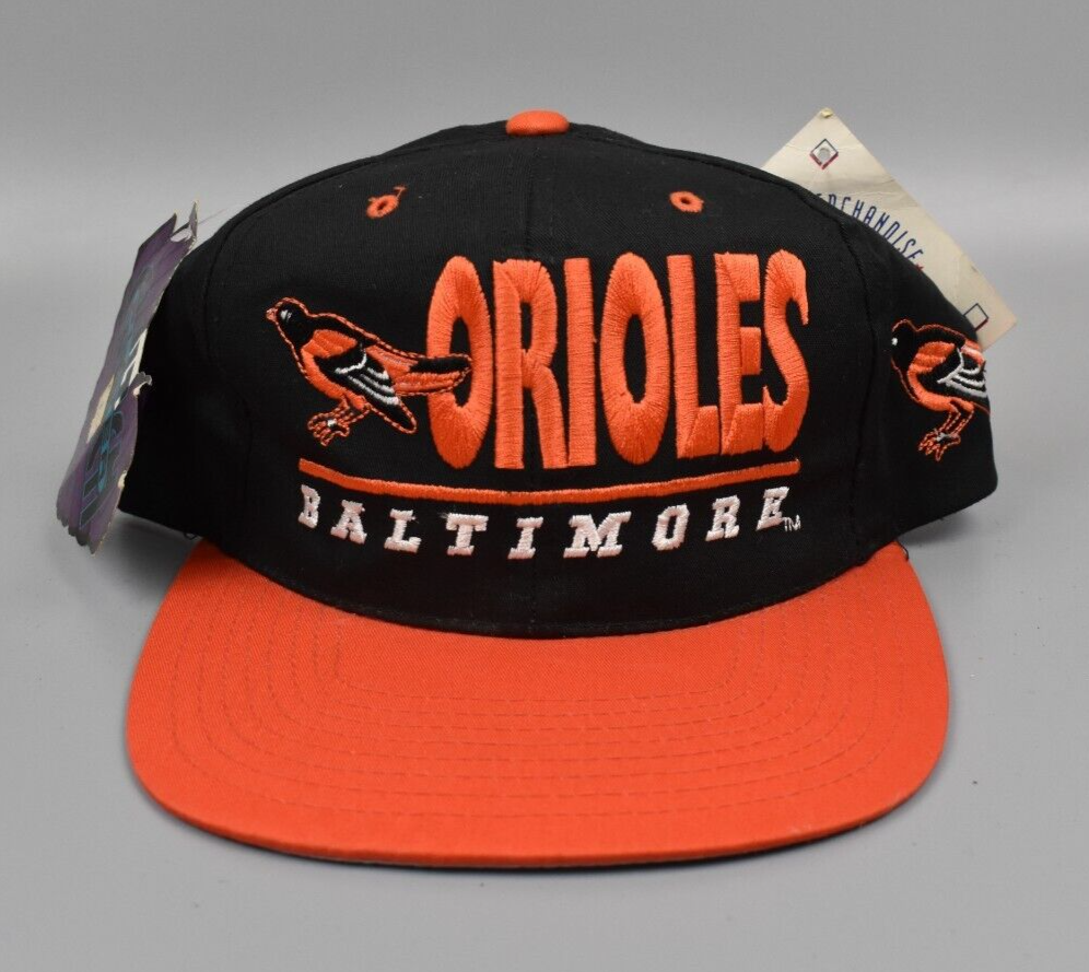 Baltimore Orioles Vintage Drew Pearson Clutch Player Snapback Cap Hat - NWT