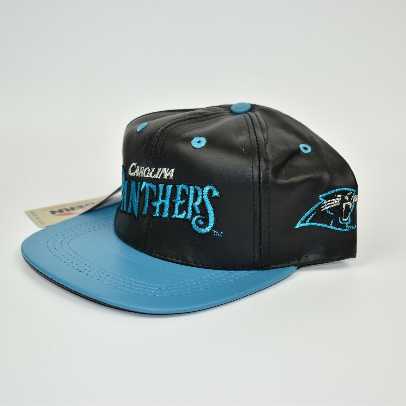 Carolina Panthers NFL Team Vintage 90's Modern Brand Leather