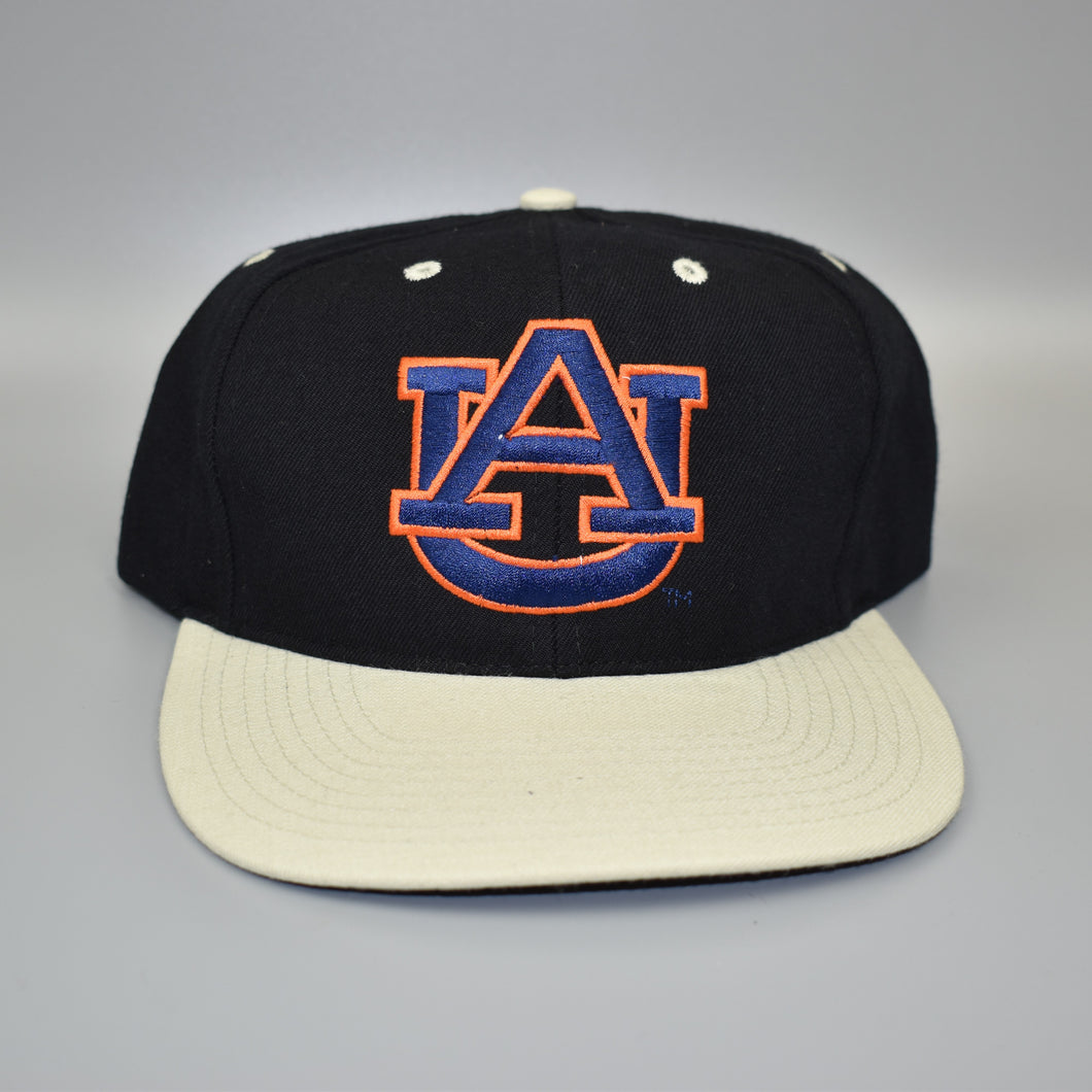 Auburn Tigers NCAA Vintage 90's Nu Image Back Spell Out Snapback Cap Hat - NWT
