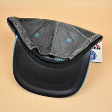 Load image into Gallery viewer, Carolina Panthers NFL Team Vintage 90&#39;s Modern Brand Leather Snapback Cap Hat
