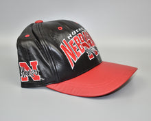 Load image into Gallery viewer, Nebraska Cornhuskers Vintage 90&#39;s Colosseum Athletics Leather Strapback Cap Hat
