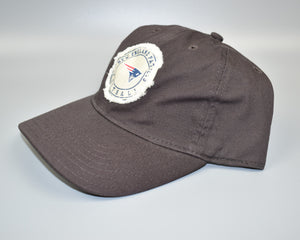 New England Patriots NFL Distressed Relaxed Fit Strapback Cap Hat - Brown