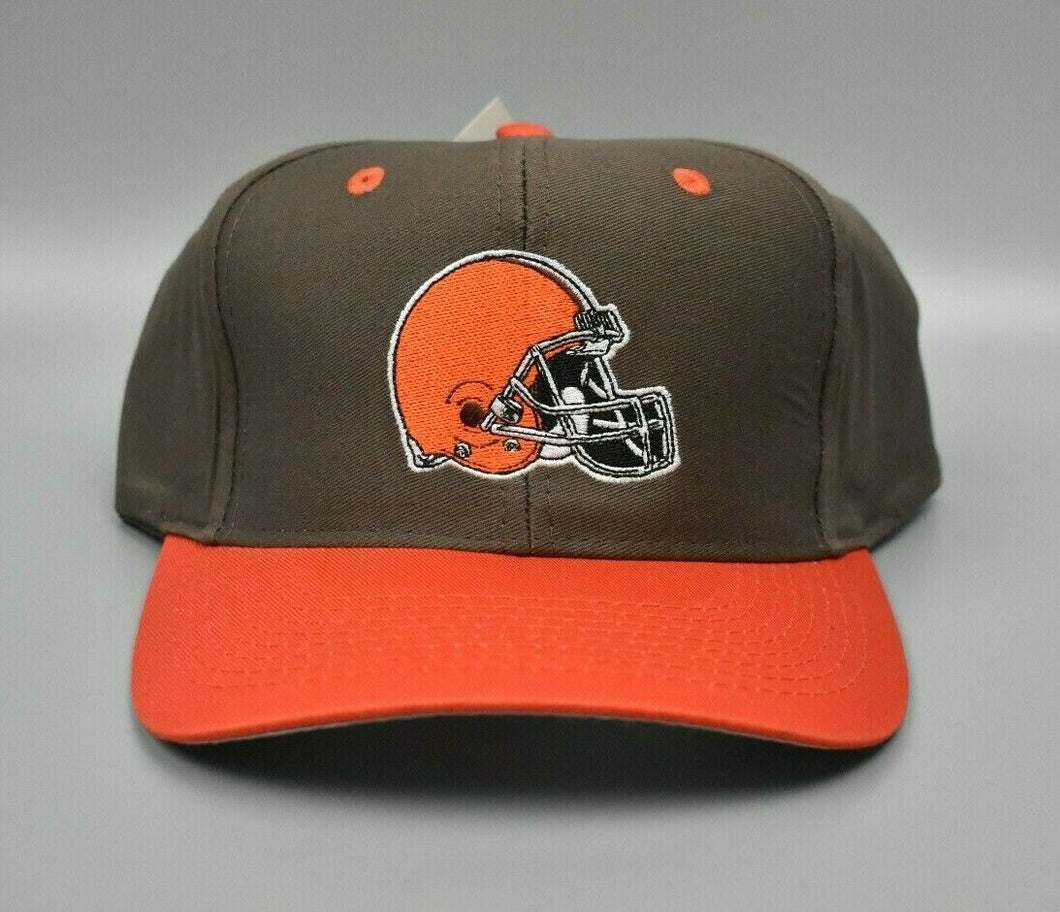 Cleveland Browns Logo Athletic NFL Vintage 90's Twill Snapback Cap Hat - NWT