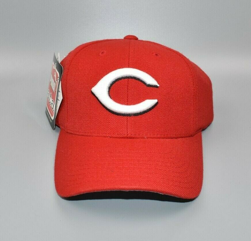 Cincinnati Reds PUMA Logo Athletic Red Wool Strapback Cap Hat - NWT