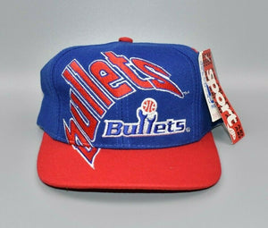 Washington Bullets Vintage 90's AJD Big Logo Wool Snapback Cap Hat - NWT