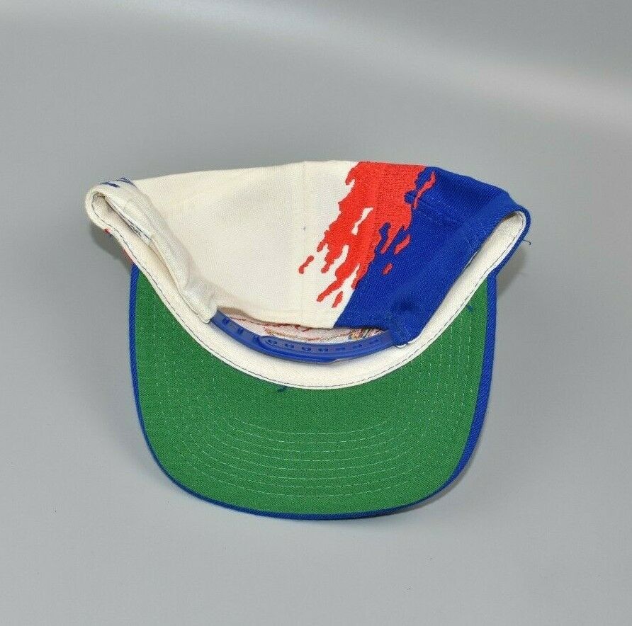 St. Louis Blues Vintage 90's Logo Athletic Splash Snapback Cap Hat - NWT