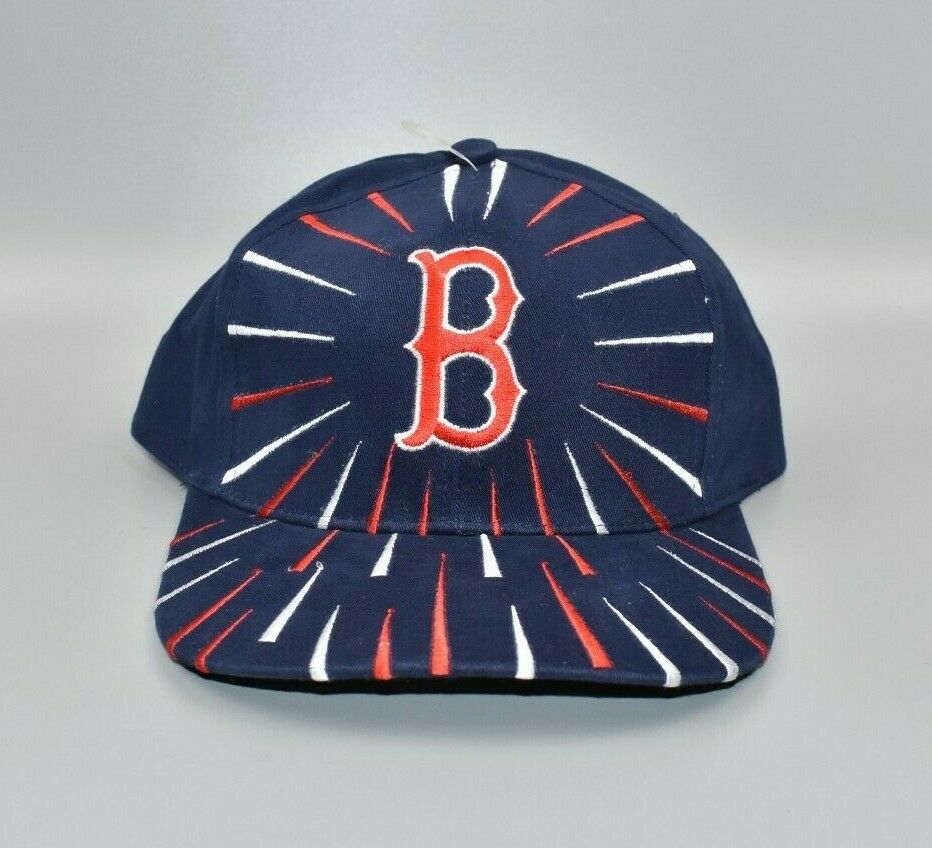 Boston Red Sox Vintage 90's Drew Pearson Firework Snapback Cap Hat - N –  thecapwizard