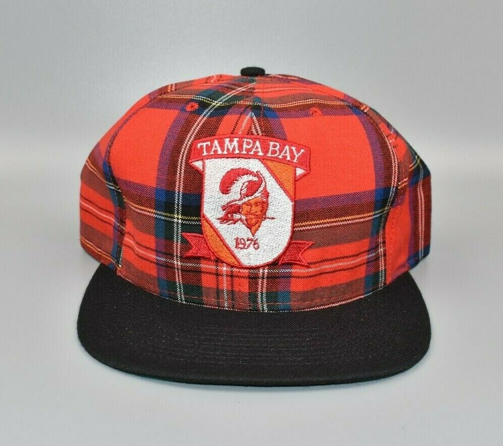 Tampa Bay Buccaneers Drew Pearson Vintage 90's Plaid Snapback Cap Hat