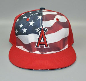 Los Angeles Angels Anaheim USA American Flag Stadium Giveaway Strapback Cap Hat