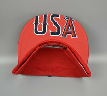 Load image into Gallery viewer, Los Angeles Angels Anaheim USA American Flag Stadium Giveaway Strapback Cap Hat
