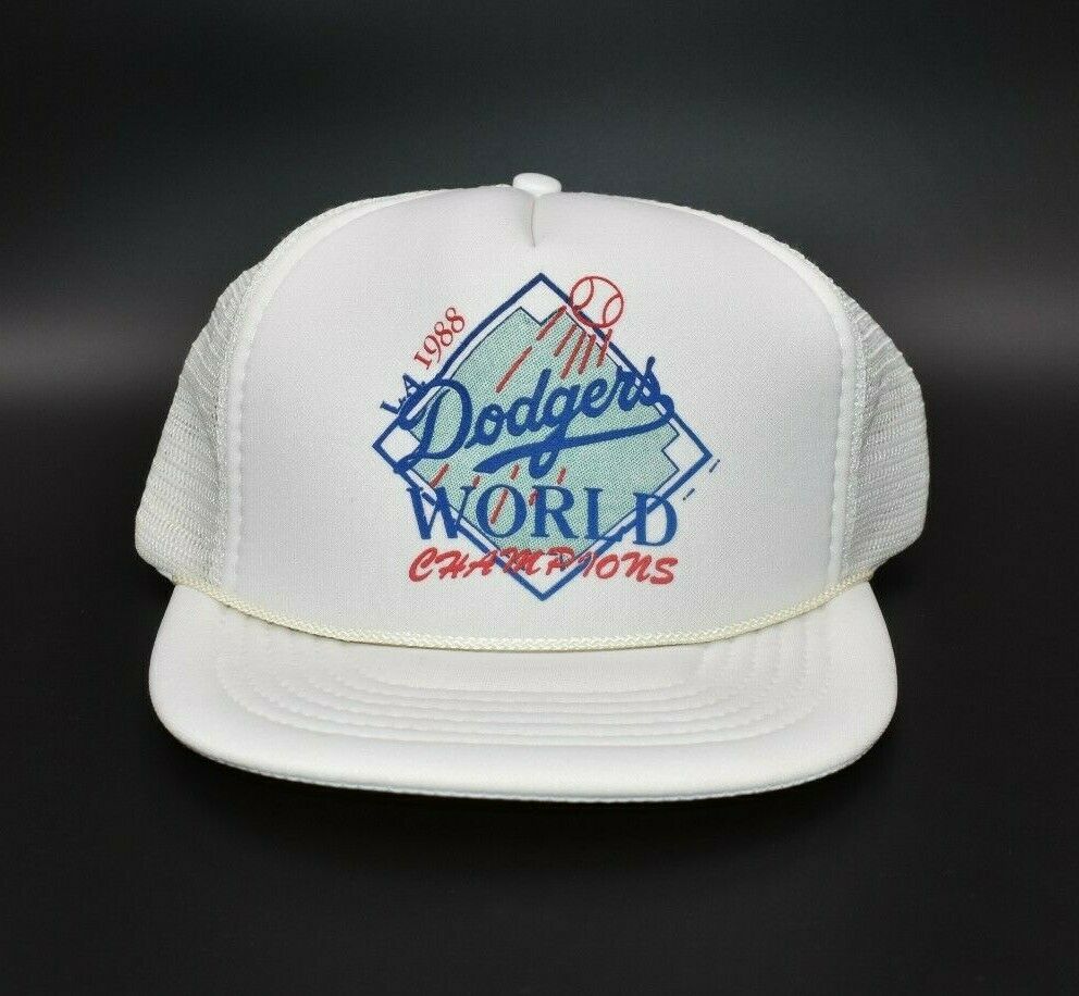 Los Angeles Dodgers 1988 World Series Champions Headmost Trucker Snapback Hat