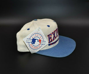 Montreal Expos Vintage 90's Eds West Signatures Snapback Cap Hat - NWT