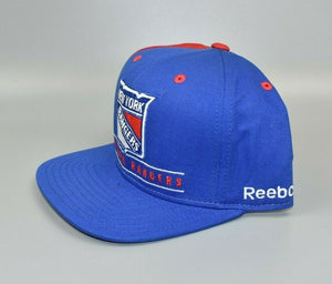 New York Rangers Reebok NHL Laser Shadow Split Bar Snapback Cap Hat