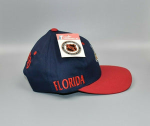 Florida Panthers Vintage Twins Enterprise Spell Out Snapback Cap Hat - NWT
