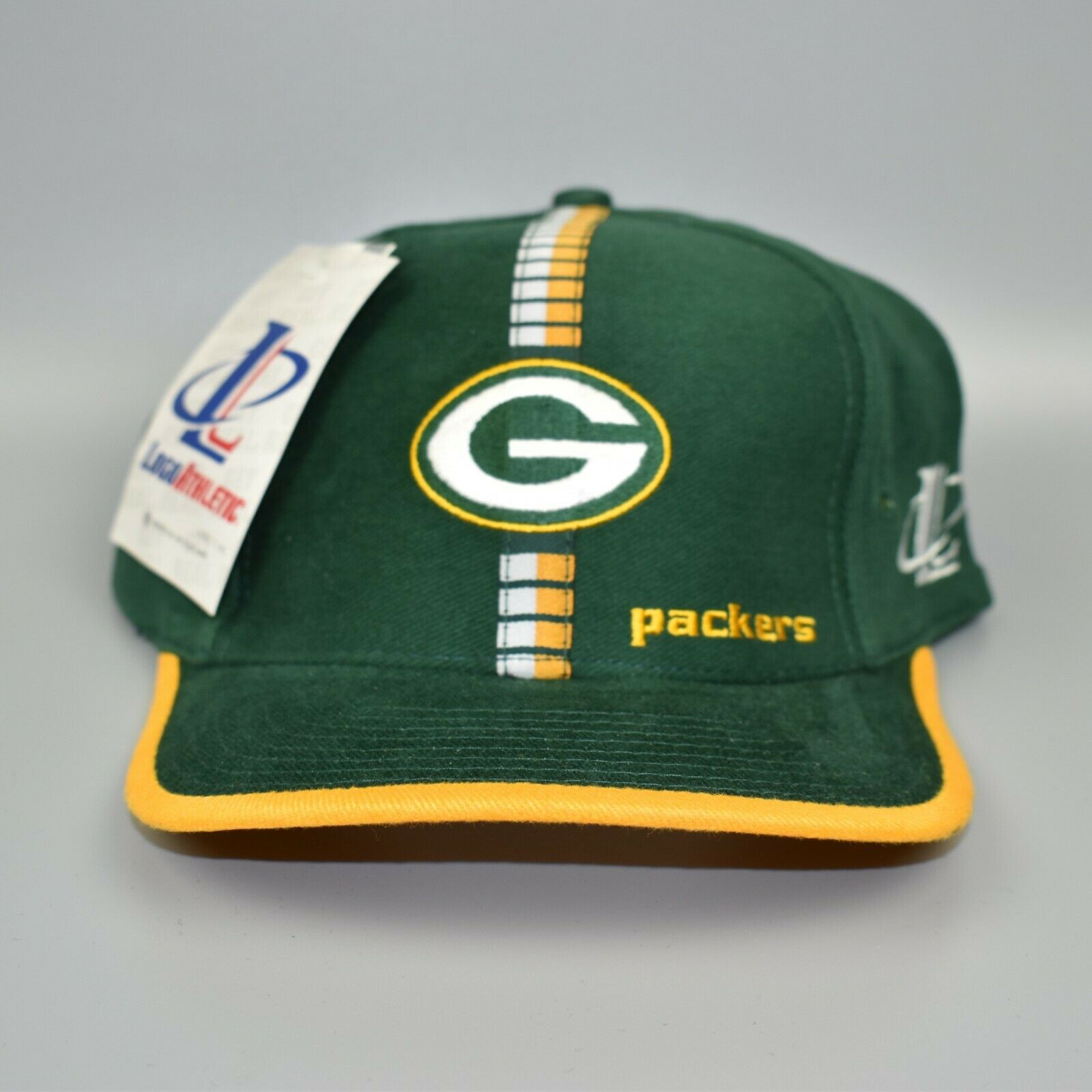 Green Bay Packers Vintage 90's Logo Athletic Pro Line Strapback