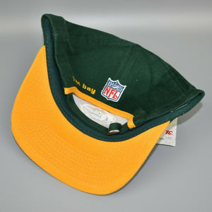 Green Bay Packers Vintage 90's Logo Athletic Pro Line Strapback Cap Hat - NWT