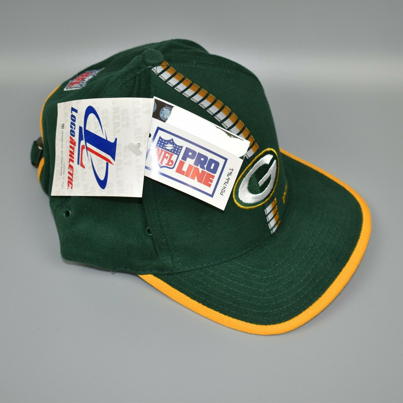 Vintage Green Bay Packers Snapback Logo Athletic Hat Pro Line Training Camp  90s