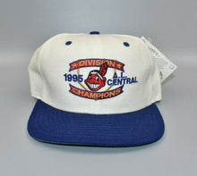 Load image into Gallery viewer, Cleveland Indians New Era Vintage 1995 AL Central Champions Snapback Hat - NWT
