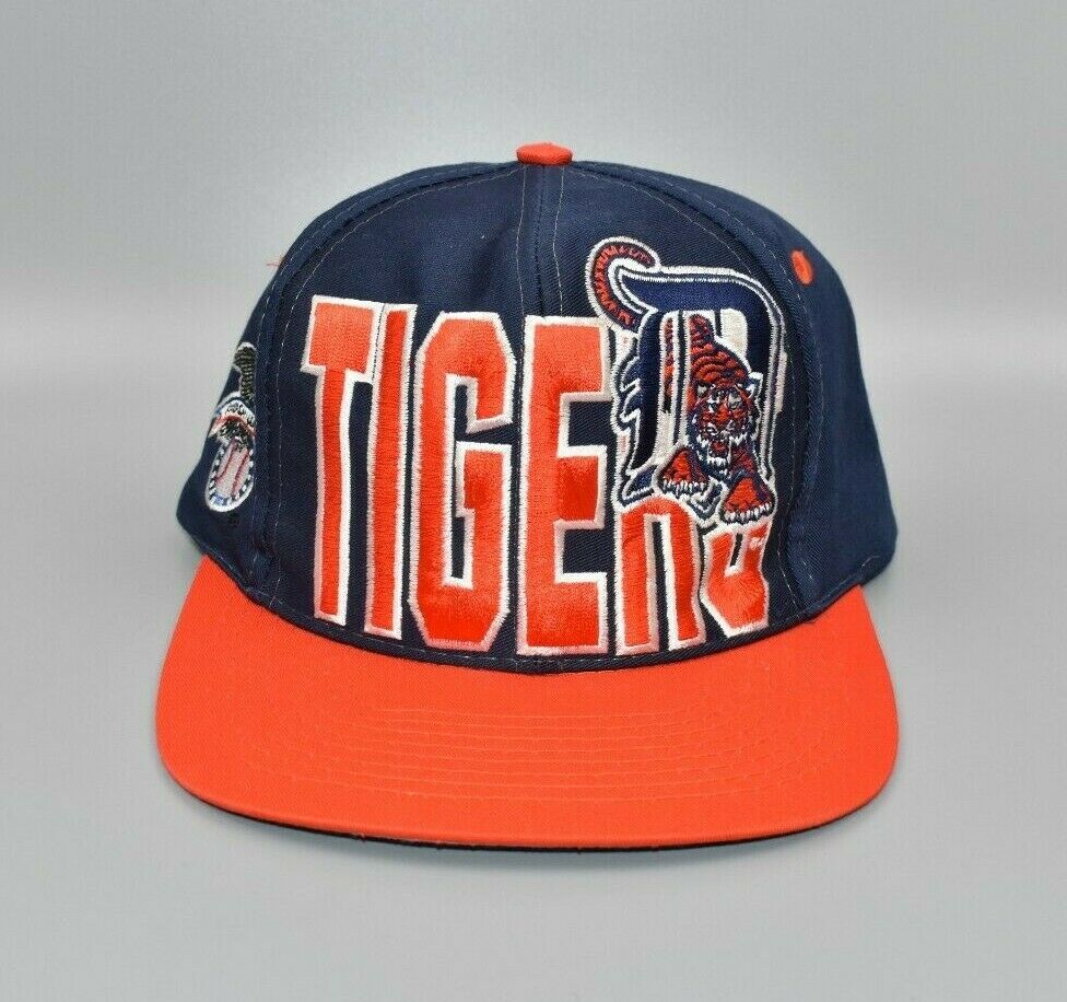 Vintage 90s Detroit Tigers Baseball Club Rookie League Kids Snapback Hat  Cap