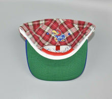 Load image into Gallery viewer, Kansas Jayhawks Vintage 90&#39;s Plaid American Needle Snapback Cap Hat
