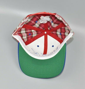 Kansas Jayhawks Vintage 90's Plaid American Needle Snapback Cap Hat